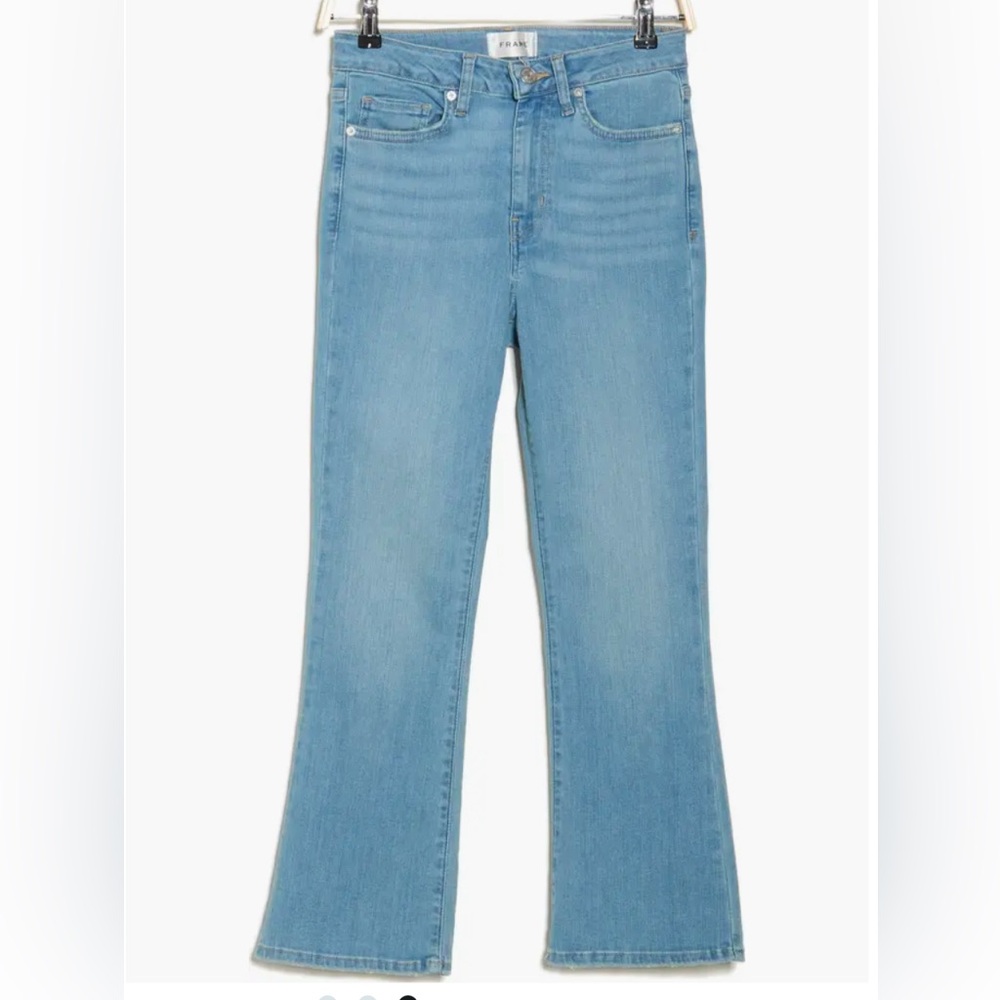 FRAME Denim "Le Crop Mini Boot" jeans size 26 light wash
